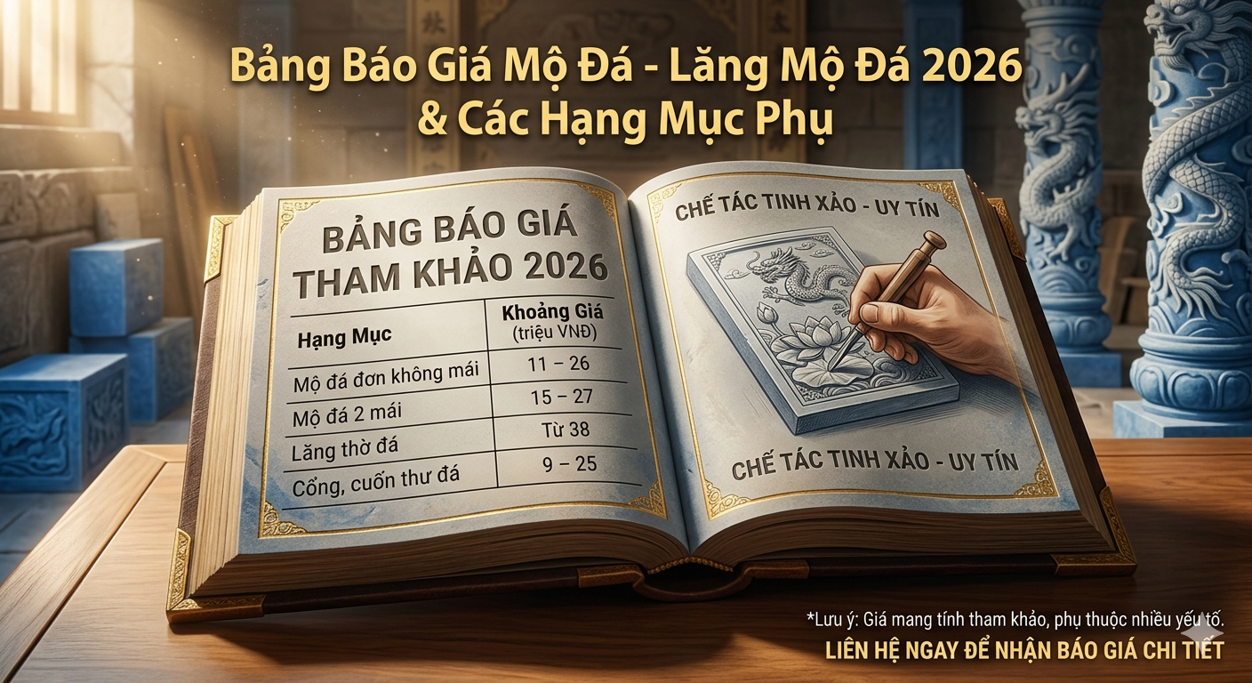 Bảng Báo Giá Lăng Mộ Đá Đẹp Chuẩn: Cập Nhật Mới Nhất 2026